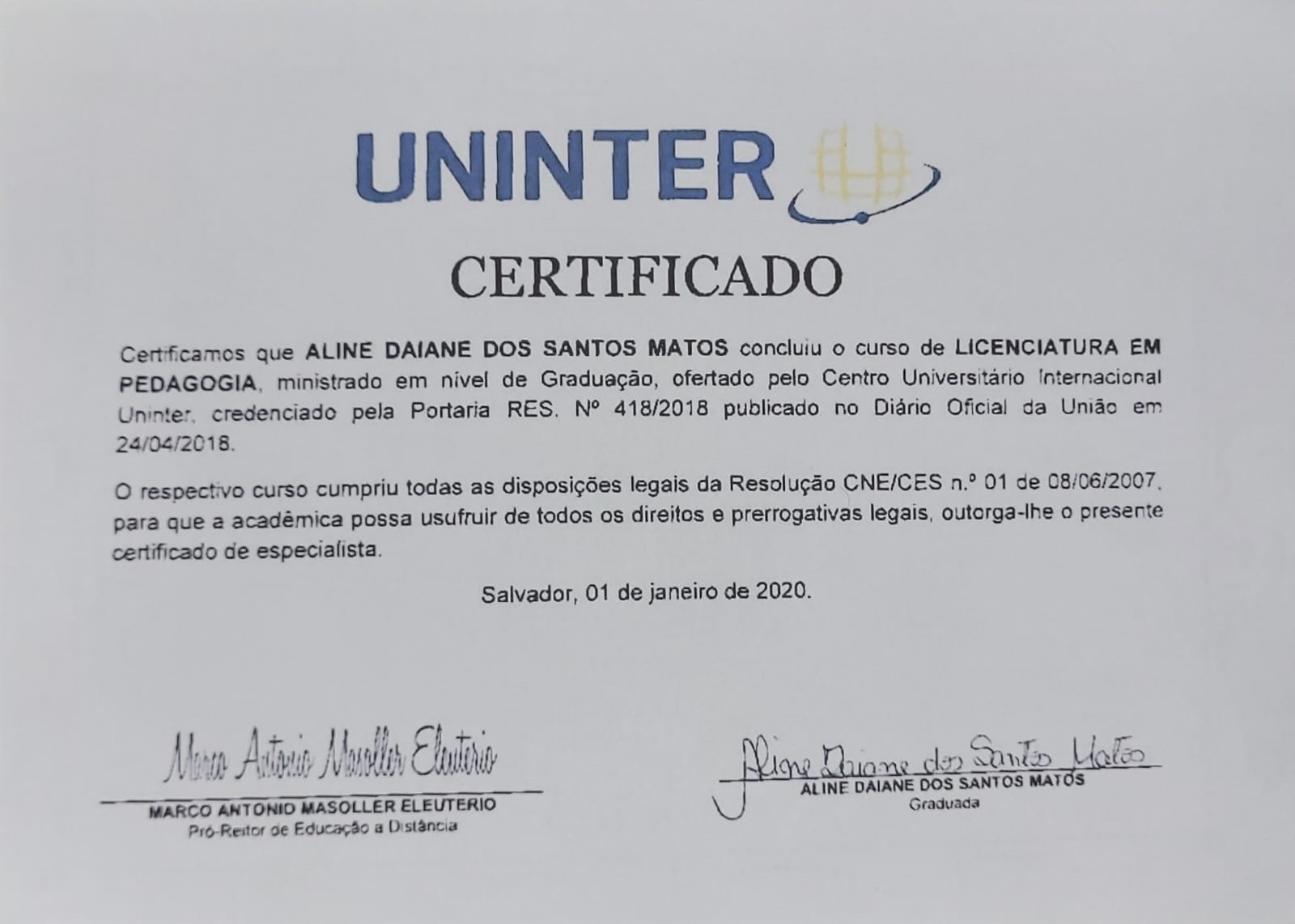 Licenciatura em Pedagogia